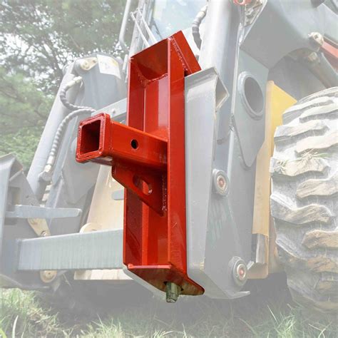 mini skid steer hitch receiver attachment|skid steer quick attach adapter.